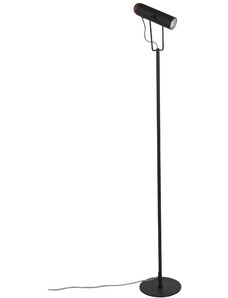 Černá kovová stojací lampa ZUIVER MARLON 136 cm