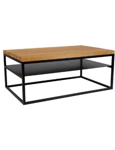Take Me Home Dubový konferenční stolek Malmo 100 x 60 cm s černou podnoží