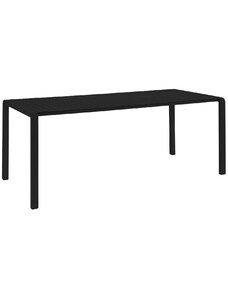Černý kovový zahradní jídelní stůl ZUIVER VONDEL 214 X 97 cm