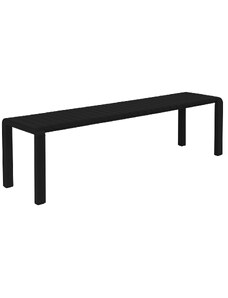 Černá kovová zahradní lavice ZUIVER VONDEL 175 x 45 cm