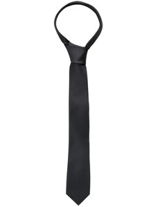 Úzká hedvábná kravata Eterna - černá 9029
