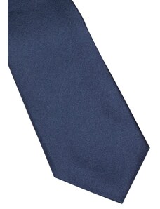 Úzká hedvábná kravata Eterna - navy modrá 9029