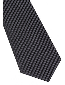 Hedvábná kravata Eterna - pruhovaná černá 9716_39