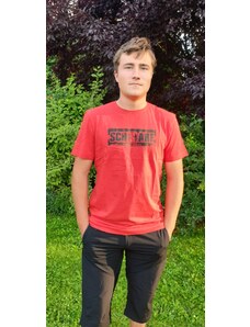 Pánské tričko Scharf s krátkým rukávem organická bavlna red