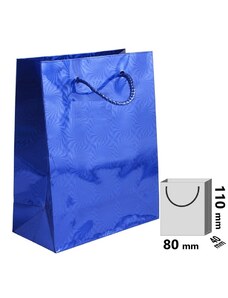 Dárková papírová taška modrá na krabičku se šperkem TL-4/L/A14