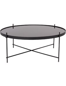 Černý skleněný konferenční stolek ZUIVER CUPID 82,5 cm