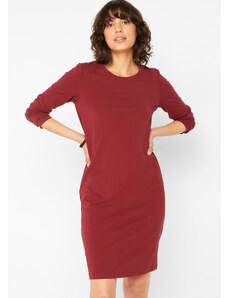 bonprix Žerzejové šaty z bavlny se strečem (2 ks v balení) Šedá