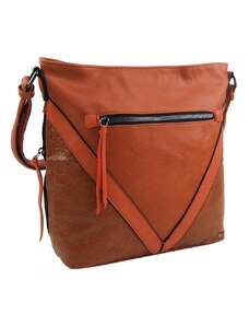 ROSY BAG Barebag Oranžová středně velká crossbody dámská kabelka XH5047