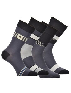 Pánské bavlněné vzorované oblekové ponožky RS 39-42