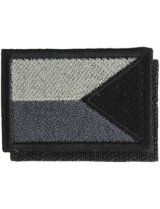 Nášivka: Vlajka Česká republika zrcadlová [64x44] [ssz] šedá | černá