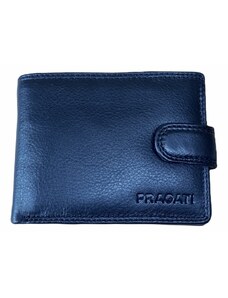 Pánská kožená peněženka s přezkou pragati black