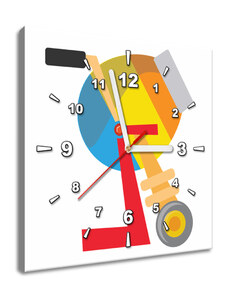 Gario Obraz s hodinami Míchačka Rozměry: 30 x 30 cm