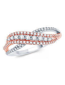 OLIVIE Luxusní stříbrný prsten BRILLANT 5353