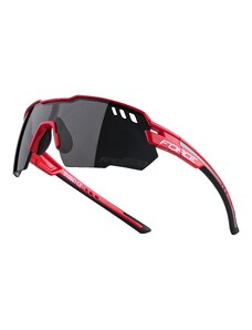 Cyklistické brýle FORCE AMOLEDO červeno-šedé, černé skla