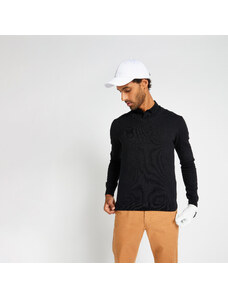 INESIS Pánský golfový svetr s výstřihem do V MW500 černý
