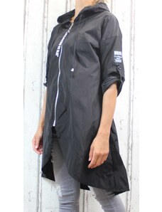 Italy Moda Dámský šustákový kabátek/ parka - UNI menší do vel. XL - černá