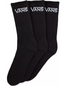 Ponožky Vans Classic Crew - Black - 3 páry