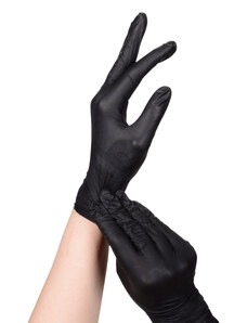 Nitrilové rukavice - černé - 100 ks