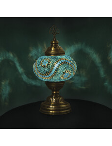 Krásy Orientu Orientální skleněná mozaiková stolní lampa Anatolia - ø skla 16 cm