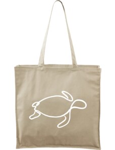 Roni Syvin + Adler/Malfini Ručně malovaná větší plátěná taška - Jednotahové - Želva