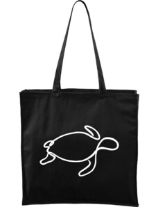 Roni Syvin + Adler/Malfini Ručně malovaná větší plátěná taška - Jednotahové - Želva