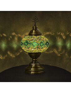 Krásy Orientu Orientální skleněná mozaiková stolní lampa Emir - ø skla 16 cm