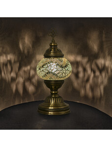 Krásy Orientu Orientální skleněná mozaiková stolní lampa Imaan - ø skla 12 cm