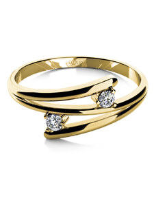 Couple Zlatý dámský prsten Eveline 6810655 Velikost prstenu: 50