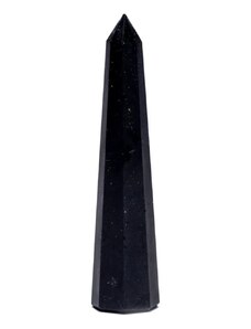 Milujeme Kameny Turmalín černý (skoryl) - obelisk - tromlovaný kámen
