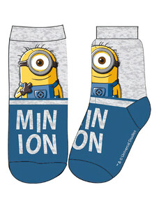 E plus M Dětské chlapecké ponožky MIMONI 5234379,šedo-modré, klasické, vel. 27/30