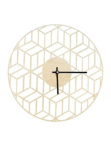 Take a shot Dřevěné nástěnné hodiny Cube Clock