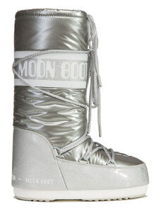 Stříbrné, zimní dámské boty Moon Boot | 40 kousků - GLAMI.cz