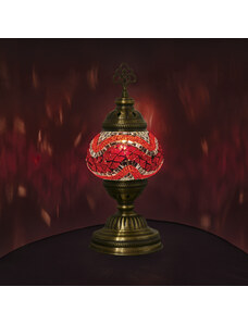 Krásy Orientu Orientální skleněná mozaiková stolní lampa Edina- ø skla 12 cm