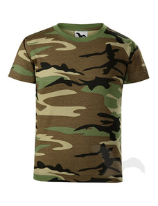 Malfini Camouflage Tričko dětské brown