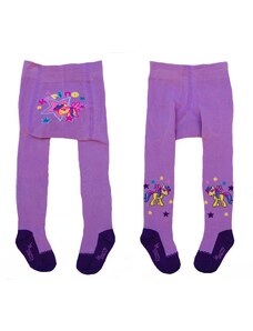 BESNAZZY Kojenecké bavlněné punčocháčky Jednorožec fialová