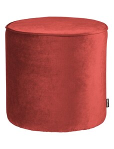 Hoorns Malinově červený sametový taburet Norma 46 cm