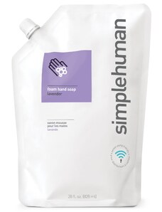 Hydratační pěnové mýdlo Simplehuman – 828 ml, náhradní náplň s vůní levandule
