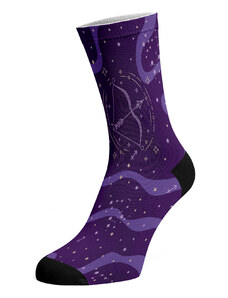 Walkee barevné ponožky - Znamení zvěrokruhu Střelec Barva: Fialová, Velikost: 37-41