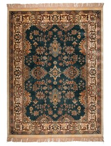 White Label Hnědý koberec s dekorativními vzory WLL Raz 160x230 cm