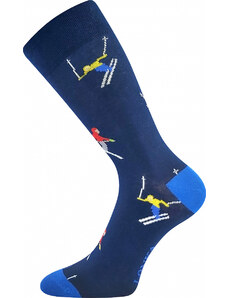 LONKA Barevné ponožky trendy lyžař