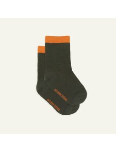 Ponožky khaki oranžový lem extreme intimo