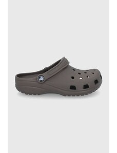 Pantofle Crocs Classic hnědá barva, 207431