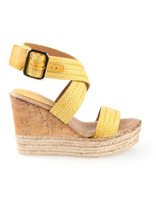 Vaquetillas, dámské sandály Rita yellow