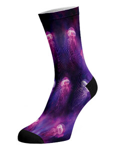 Walkee barevné ponožky - Medúzy Barva: Fialová, Velikost: 37-41