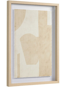 Béžový abstraktní obraz Kave Home Nannete 70 x 50 cm