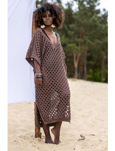 TopMode Bambusové děrované šaty na pláž