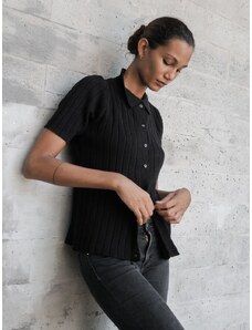 Luciee Gael Knit Shirt In Black