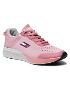Růžové, streetové dámské boty Tommy | 10 - GLAMI.cz