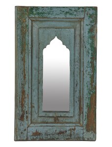 Zrcadlo v rámu z teakového dřeva, 33x3x58cm