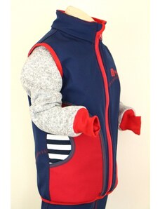 BajaDesign softshellová vesta pro holky námořnická vel. 134/140